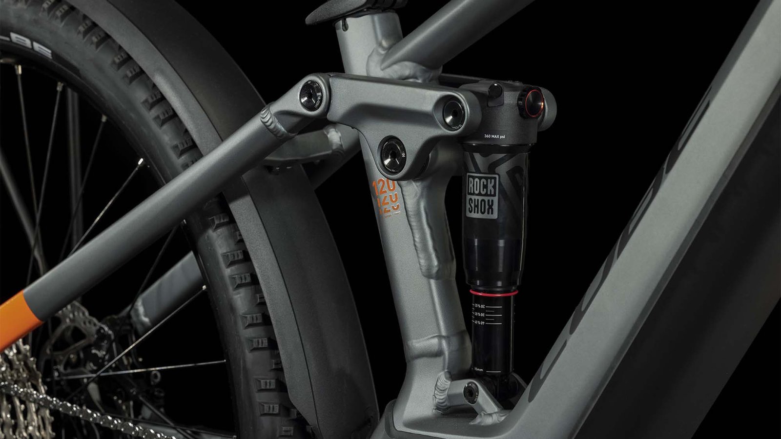 Bicicleta elétrica de montanha com suspensão total - Imagen 14