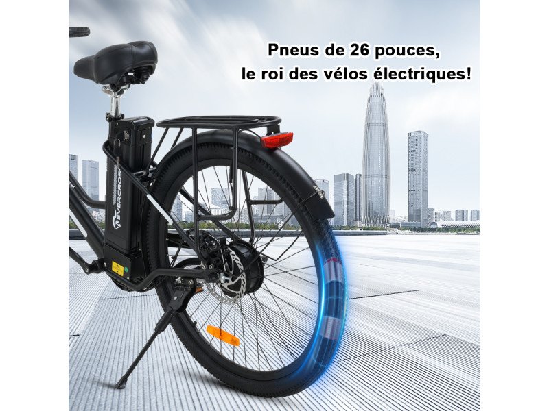 EVERCROSS EK8S – Bicicleta eléctrica de 26» con batería extraíble - Imagen 2