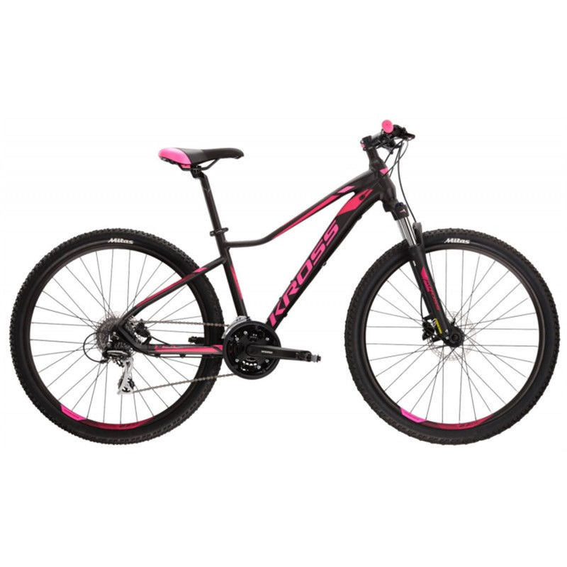BICICLETA KROSS LEA 6.0 D 27 NEGRA/ROSA