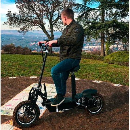 Patinete eléctrico cross con asiento todoterreno 1000 vatios litio - Imagen 7