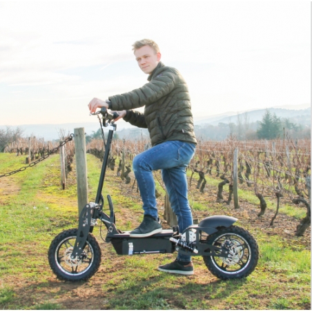 Patinete eléctrico Cross con asiento todoterreno 1000 vatios - Imagen 6