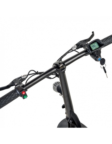 Bicicleta eléctrica sin pedales COGGIA con cesta 500 vatios plegable - Imagen 4