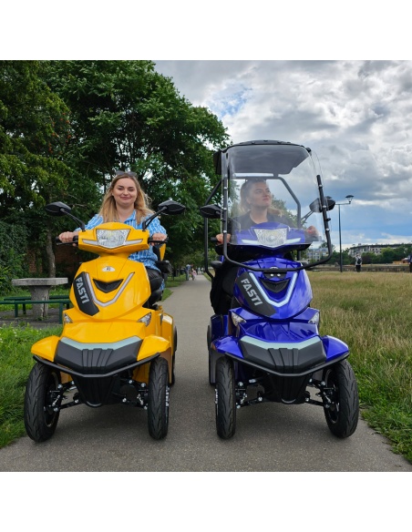 electroride FASTI 4 MAX 1000 vatios scooter eléctrico 4 ruedas para PMR homologado para carretera - Imagen 9