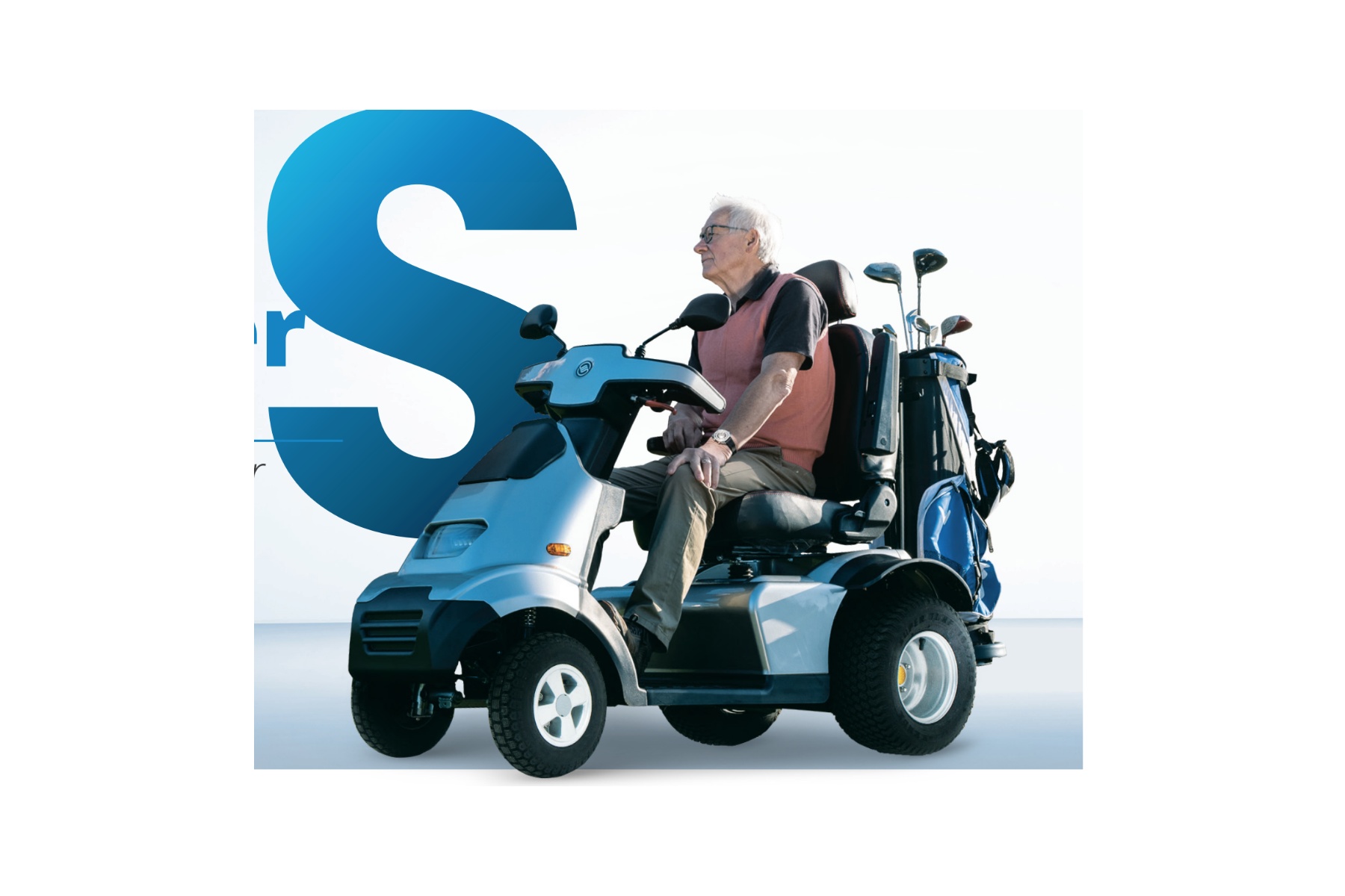 Golf S4 scooter eléctrico 4 ruedas con asiento cómodo AFIKIM