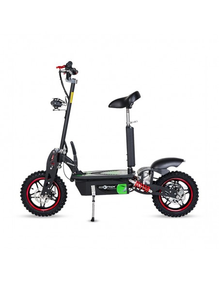 Patinete eléctrico Aspide con asiento, neumáticos de cross, 2000 vatios, batería de litio 48V 12Ah - Imagen 3