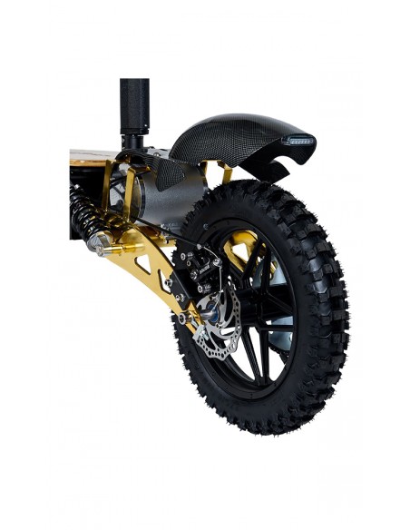 Patinete eléctrico Aspide con asiento, neumáticos de cross, 2000 vatios, batería de litio 48V 12Ah - Imagen 5