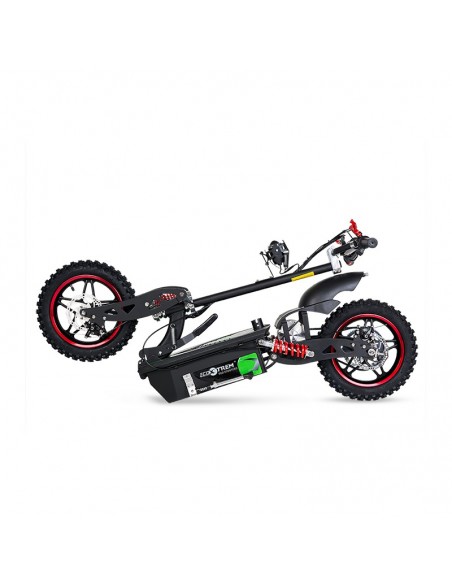 Patinete eléctrico Aspide con asiento, neumáticos de cross, 2000 vatios, batería de litio 48V 12Ah - Imagen 7