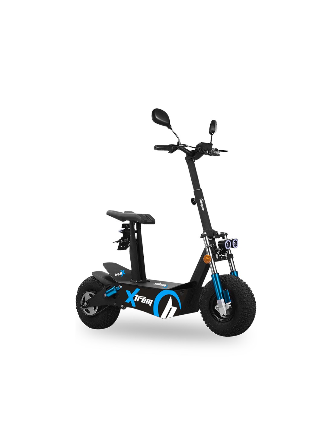 Patinete eléctrico cross todoterreno homologado EEC para carretera, neumáticos de cross 4000 vatios 20 Ah