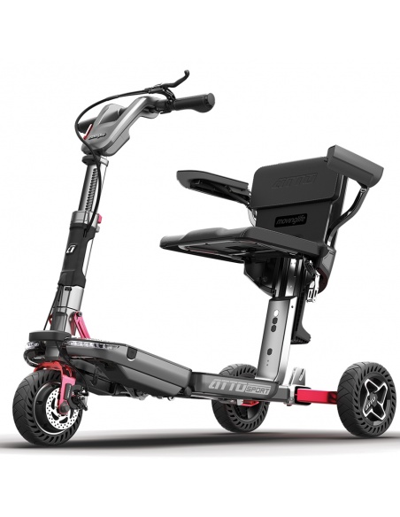 Scooter eléctrico 3 ruedas plegable ATTO Sport con reposabrazos - Imagen 2