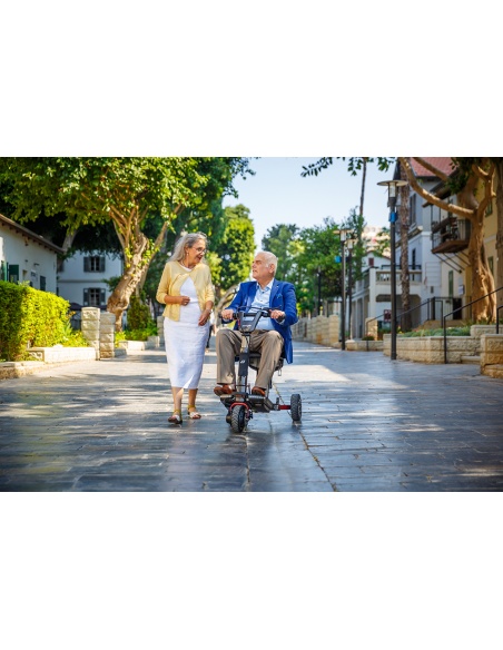 Scooter eléctrico 3 ruedas plegable ATTO Sport con reposabrazos - Imagen 11