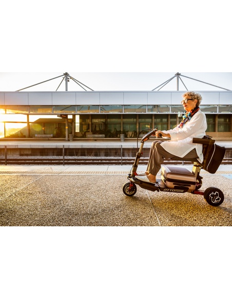 Scooter eléctrico 3 ruedas plegable ATTO Sport con reposabrazos - Imagen 8