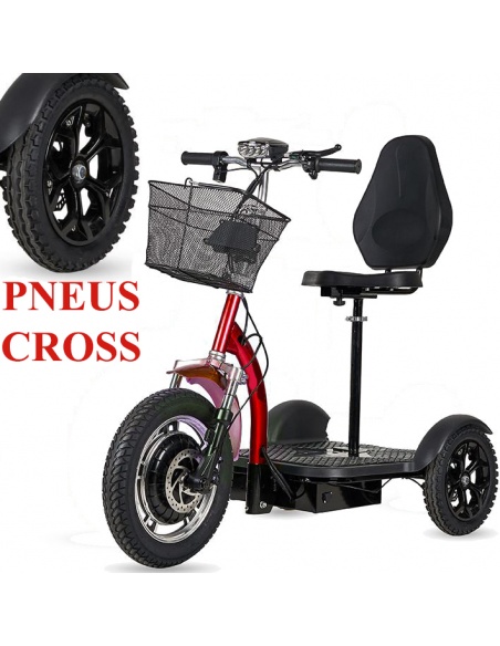 TRIBO 500 Patinete eléctrico 3 ruedas estable para personas mayores y PMR estable - Imagen 2