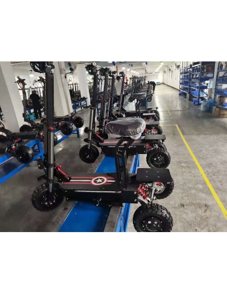 Patinete eléctrico FALCON de 3 ruedas, 5600 vatios, 3 motores, 60V 31Ah - Imagen 12