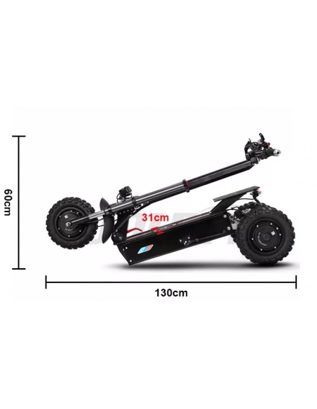 Patinete eléctrico FALCON de 3 ruedas, 5600 vatios, 3 motores, 60V 31Ah - Imagen 25