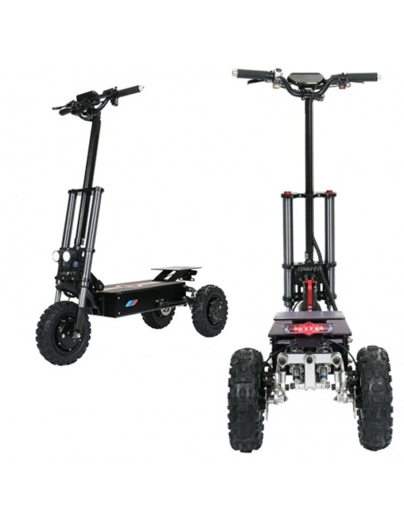Patinete eléctrico FALCON de 3 ruedas, 5600 vatios, 3 motores, 60V 31Ah - Imagen 4