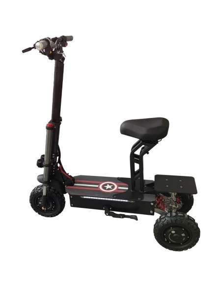 Patinete eléctrico FALCON de 3 ruedas, 5600 vatios, 3 motores, 60V 31Ah - Imagen 9