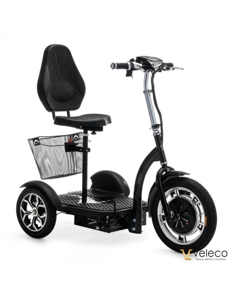 patinete eléctrico 3 ruedas estable para persona mayor y persona con discapacidad ZT16 Veleco 750 vatios - Imagen 11