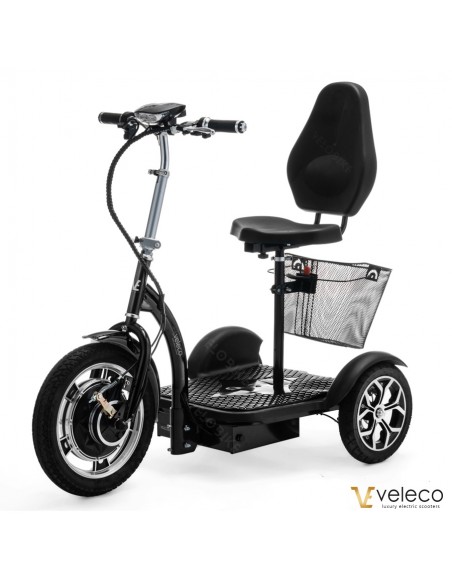 patinete eléctrico 3 ruedas estable para persona mayor y persona con discapacidad ZT16 Veleco 750 vatios - Imagen 4