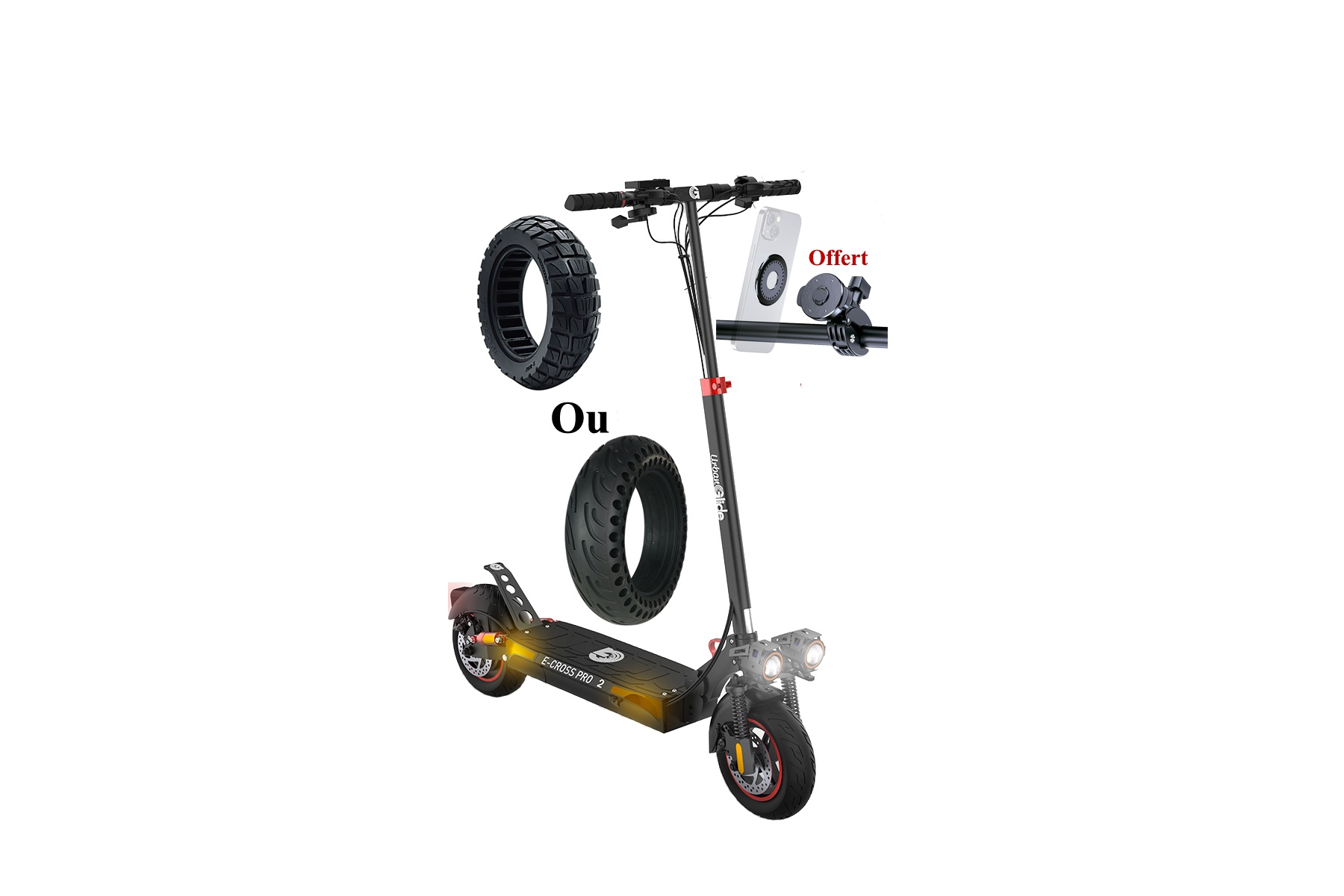 Patinete eléctrico 48V 800*2W Urbanglide E-Cross Pro 2x2