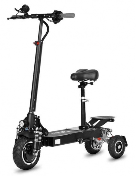Patinete eléctrico con asiento para persona mayor todoterreno off-road 3 ruedas Hikerboys - Imagen 2