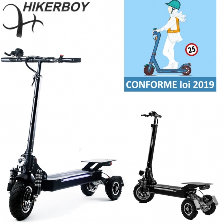 Patinete eléctrico con asiento para persona mayor todoterreno off-road 3 ruedas Hikerboys - Imagen 15