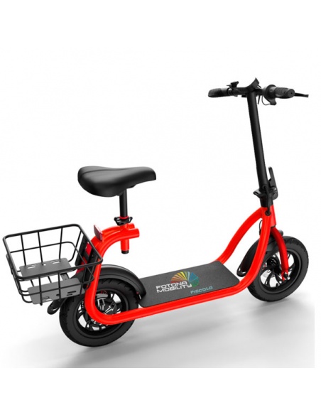 Patinete eléctrico Piccolo con cesta 350 vatios plegable - Imagen 2