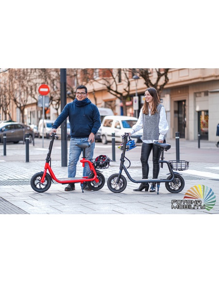 Patinete eléctrico Piccolo con cesta 350 vatios plegable - Imagen 11