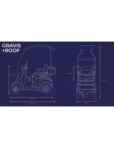 Veleco Gravis con techo de vidrio, scooter para PMR, personas mayores y personas con discapacidad - Imagen 27